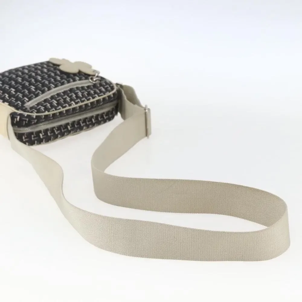 Chanel Canvas Shoulder Bag Black